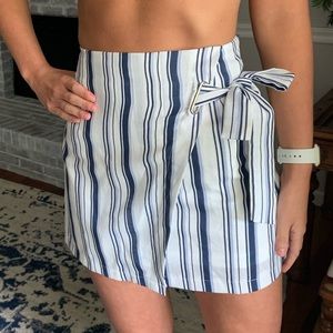 Fab’rik Striped Tie Up Skirt